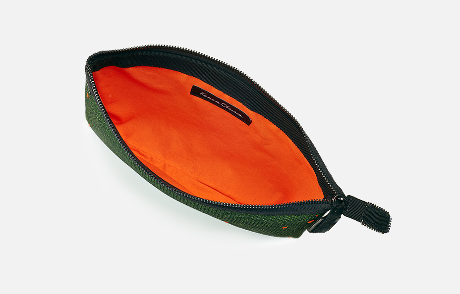 Kamera Obscura Black Leaf Clutch Bag-Feuille Noire
